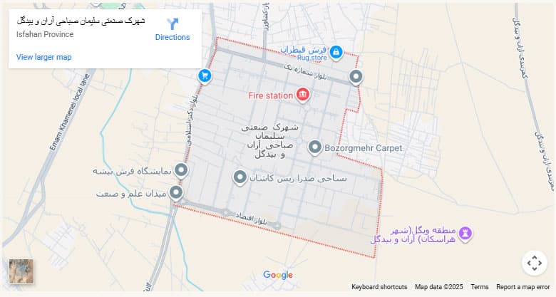 موقعیت مکانی فروشگاه فرش عرفان روی نقشه